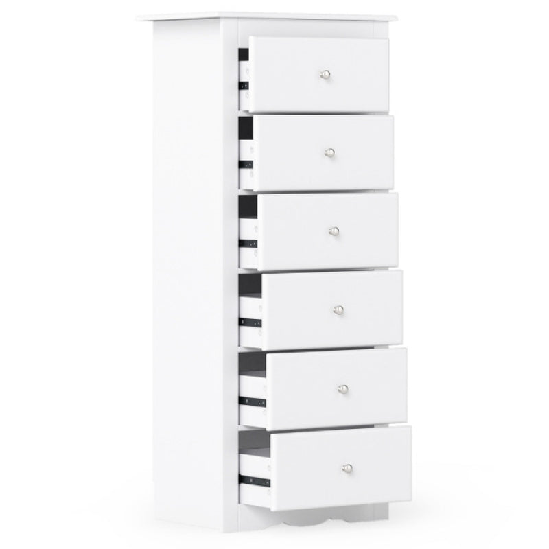 6 Drawers Chest Dresser Clothes Storage for Bedroom Furniture Cabinet