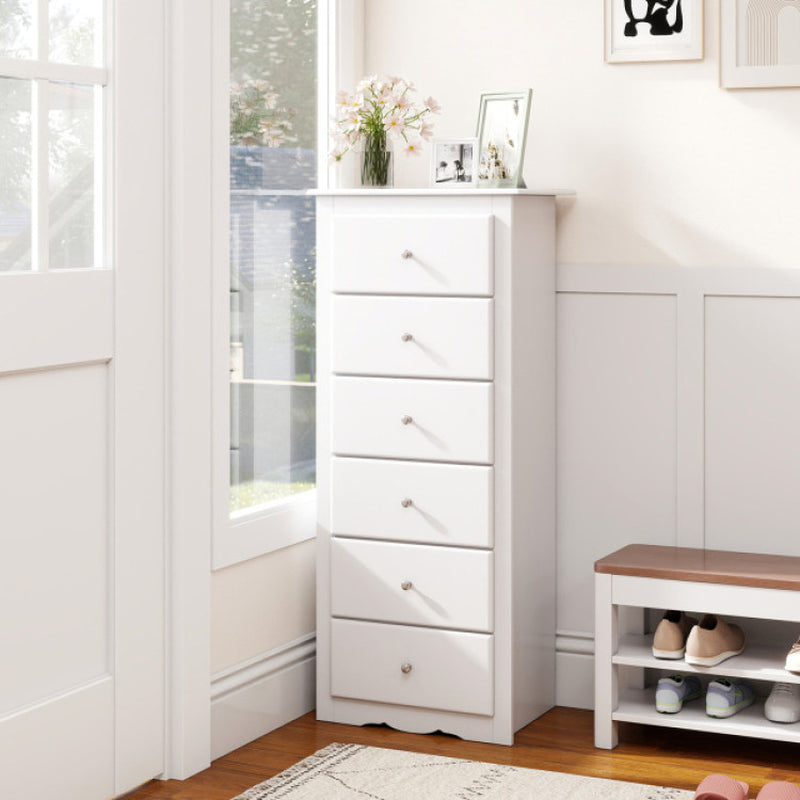 6 Drawers Chest Dresser Clothes Storage for Bedroom Furniture Cabinet