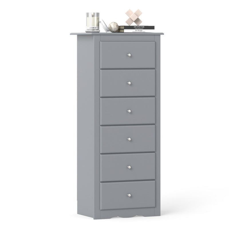 6 Drawers Chest Dresser Clothes Storage for Bedroom Furniture Cabinet
