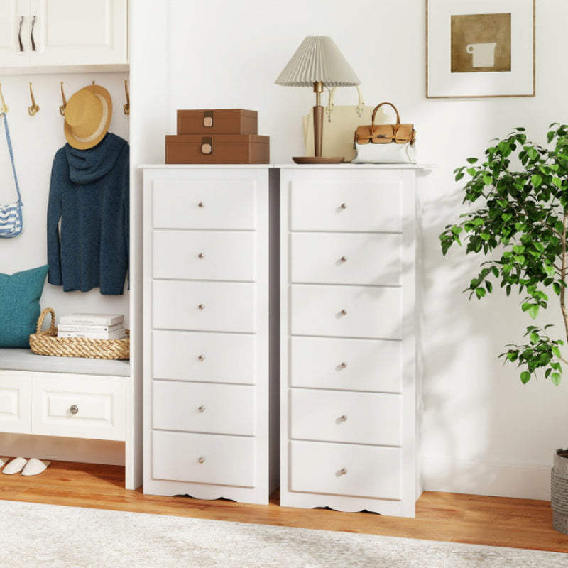 6 Drawers Chest Dresser Clothes Storage for Bedroom Furniture Cabinet