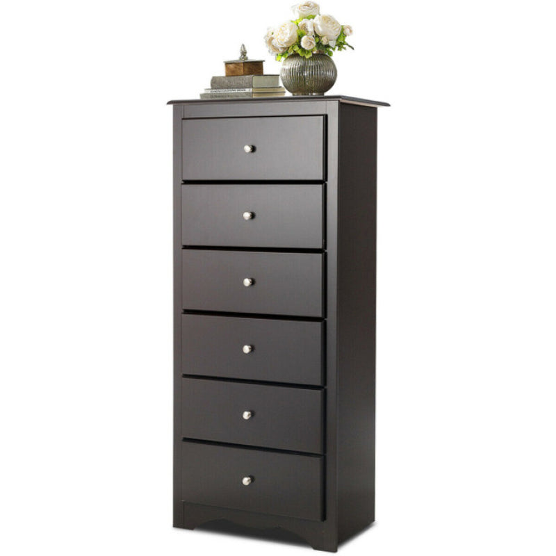 6 Drawers Chest Dresser Clothes Storage for Bedroom Furniture Cabinet